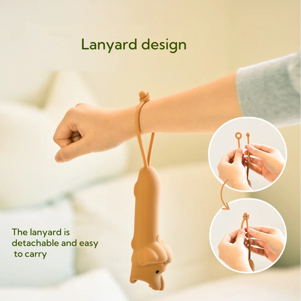 2025 Linterna de silicona animal Luz nocturna portátil recargable por USB para niños Camping al aire libre Senderismo