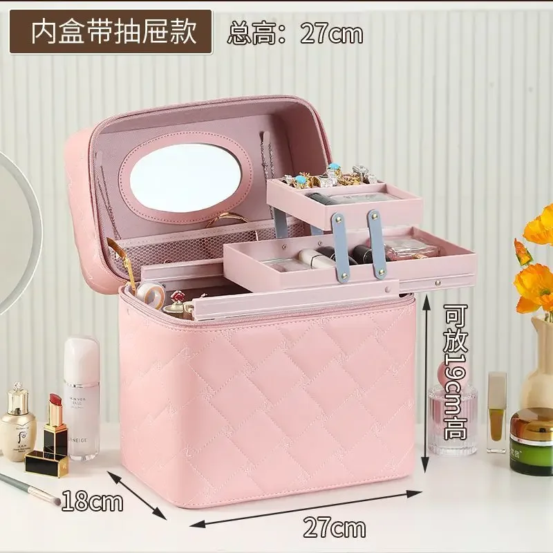

Многофункциональная портативная косметичка большой емкости, портативный настольный органайзер для косметики