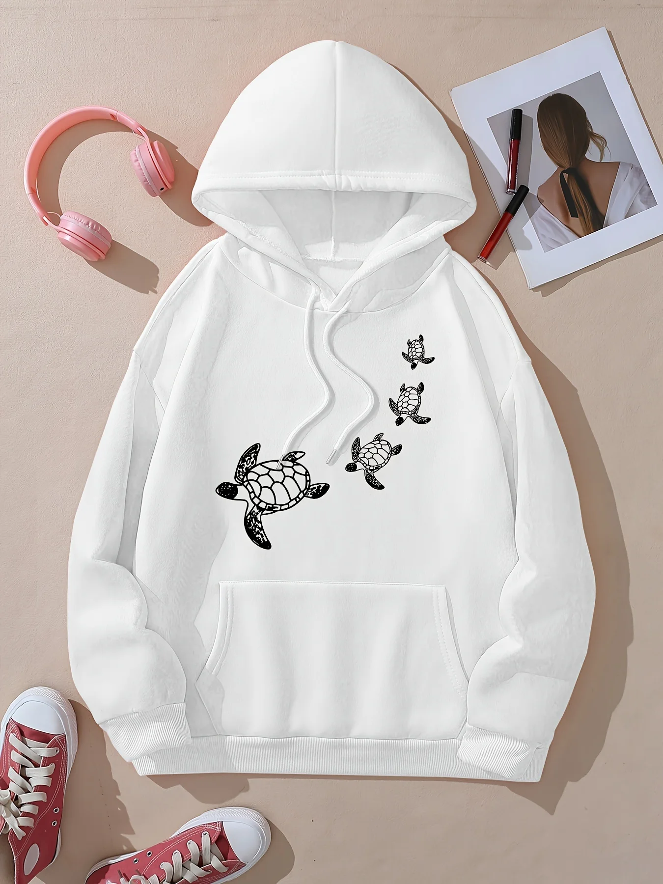 Bedrucktes Oberteil für Herren und Damen in Übergröße, locker lässig, weich, bequem und atmungsaktiv, lockerer Pullover-Hoodie für Outdoor-Sportarten
