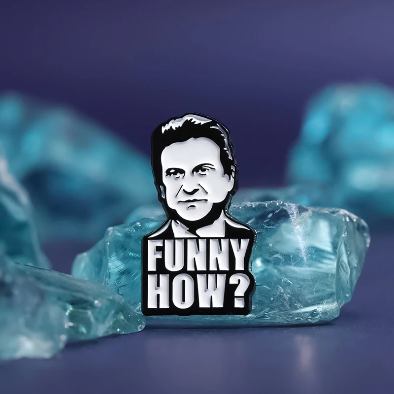 FUNNY HOW ? Enamel Pins Custom Joe Pesci Brooches Lapel Badges Famous Actor Avatar Jewelry Gift for Friends