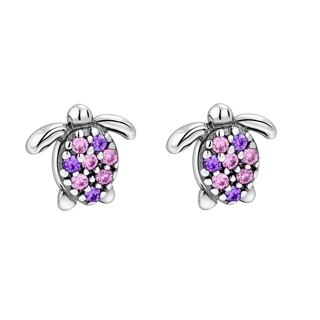 925 Sterling Silver Ear Needle Exquisite Star Moon Geometric Small Zircon Stud Earrings Unisex Wild Earrings Girl Huggie Jewelry view 4