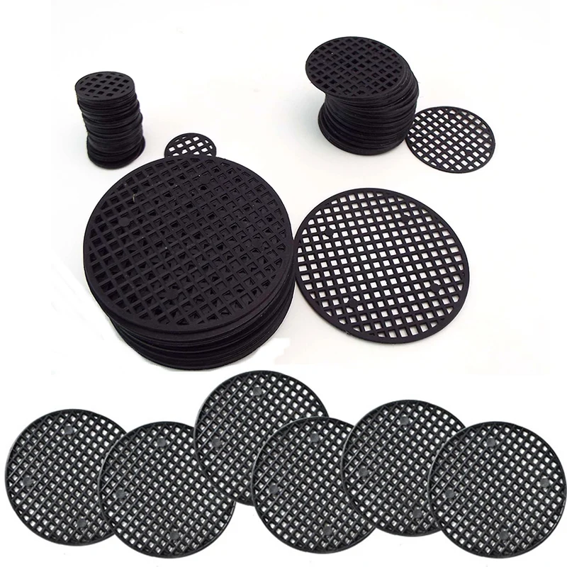 

2.5cm 4.5cm 7.5cm Plastic Mesh Round Flower plant Pot tray Hole Bottom Pad for Bonsai Grid Mat Drainage Netting Hole Screen B4