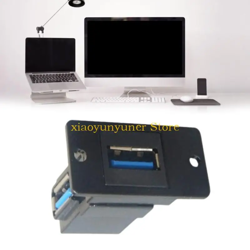 P9JB Fast Charging USB Two Head Panel Socket Toolless Installation Plastic Housing
