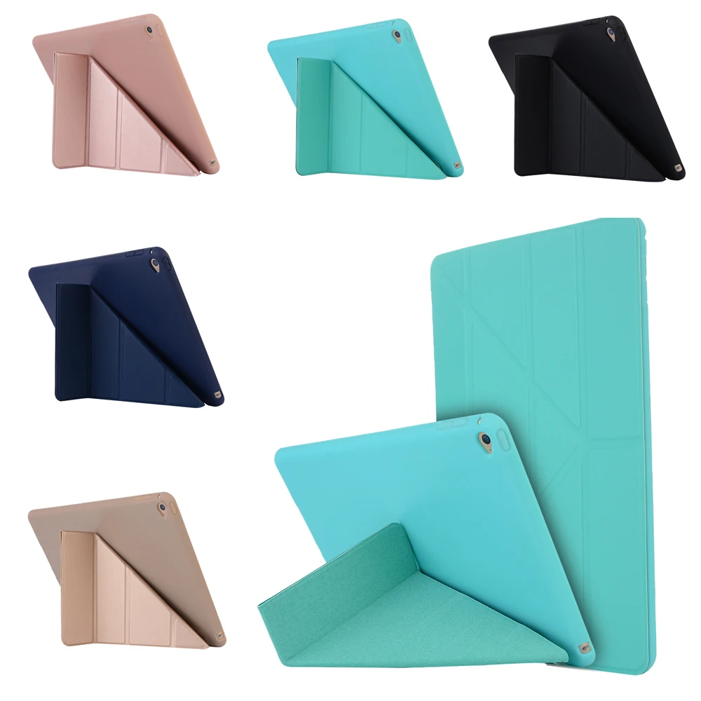 

Soft Tablet Case For Apple iPad Air 1/2/Pro 9.7" inch TPU Magnetic Fold Holder Cover Conque For iPad 5th 6th 9.7" inch 2017 2018