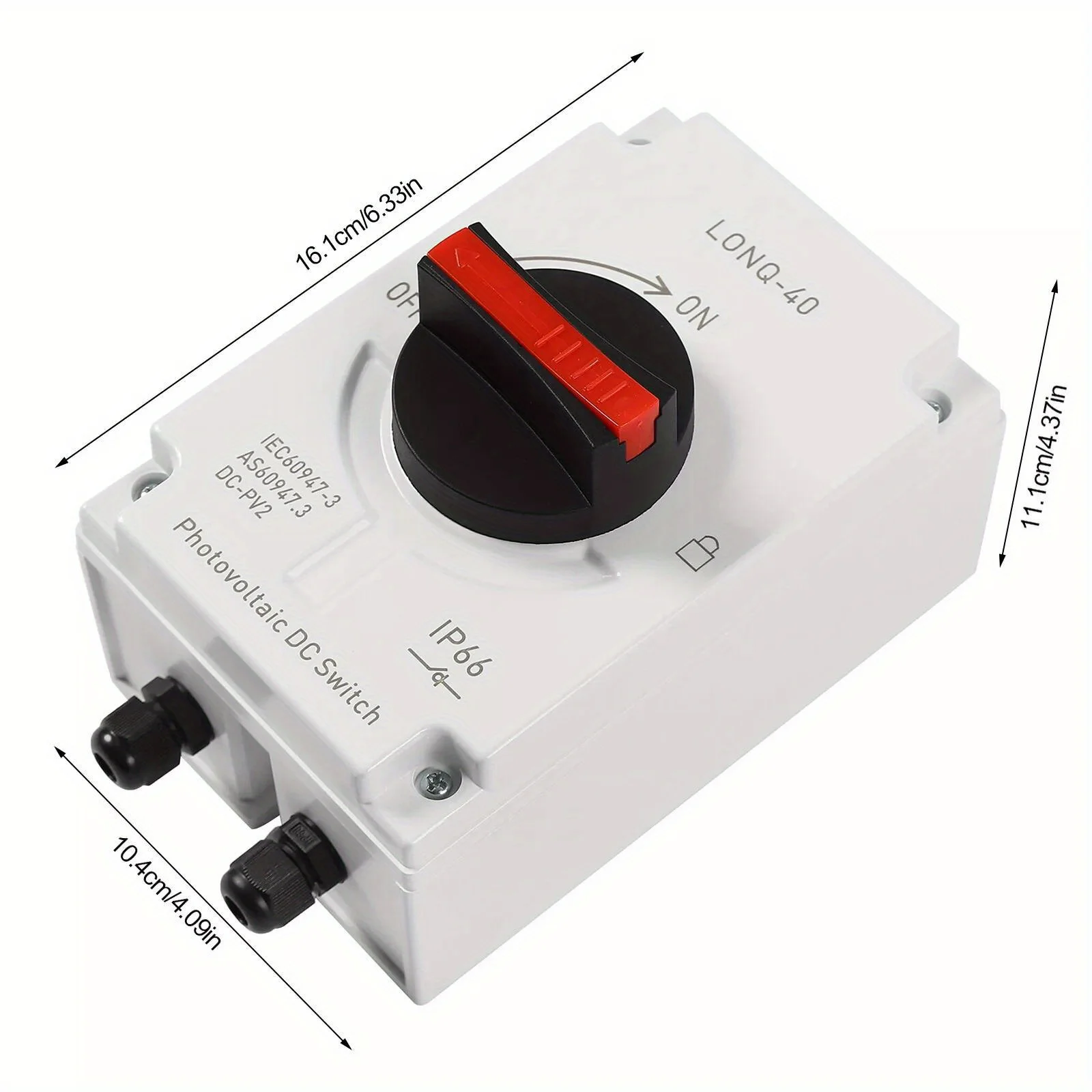 32 アンペア切断スイッチ - DC アイソレータ用、高耐久