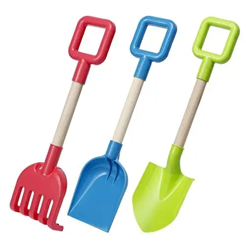

3pcs Children's Beach Shovel Shovel Rake Shovel Snow Beach Play Sand Toy Set Integrated Sand Shovel Snow Toy Kids Gift