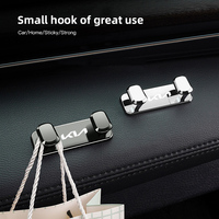Car Double Hooks Organizer Alloy Hook Hanging Storage Accessories For KIA K9 Sportage Niro K5 Carnival EV6 EV9 EV3 K8 Stinger Fo