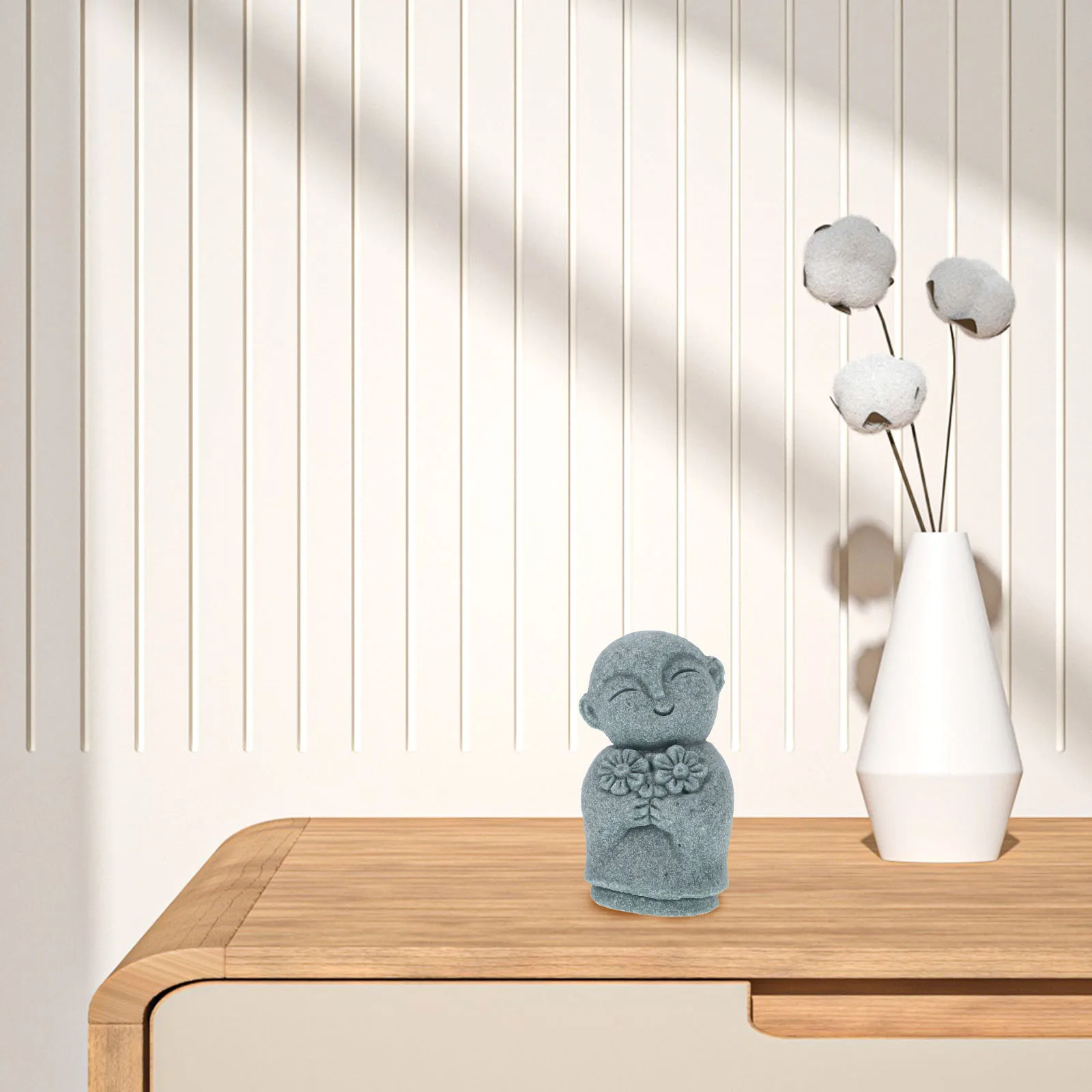 1 قطعة تمثال بوذا الصغيرة سطح المكتب ديكور زن الحرفية للمنزل مكتب التأمل داخلي زخرفة تماثيل بوذا للديكور المنزل