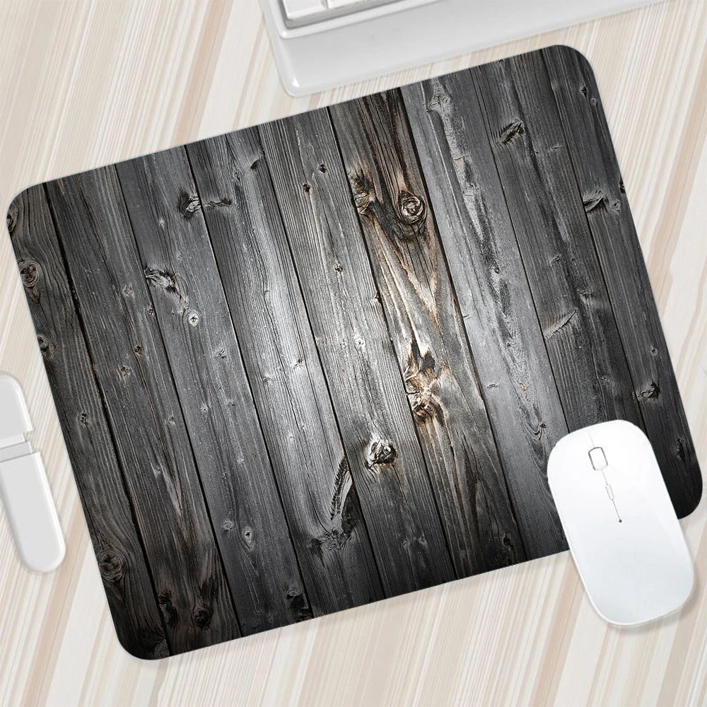 Wood Grain Textures Small Mouse Pad Gaming Mousepad PC Gamer Mouse Mat Computer Office Pad Keyboard Mat Desk Pad Laptop Mausepad