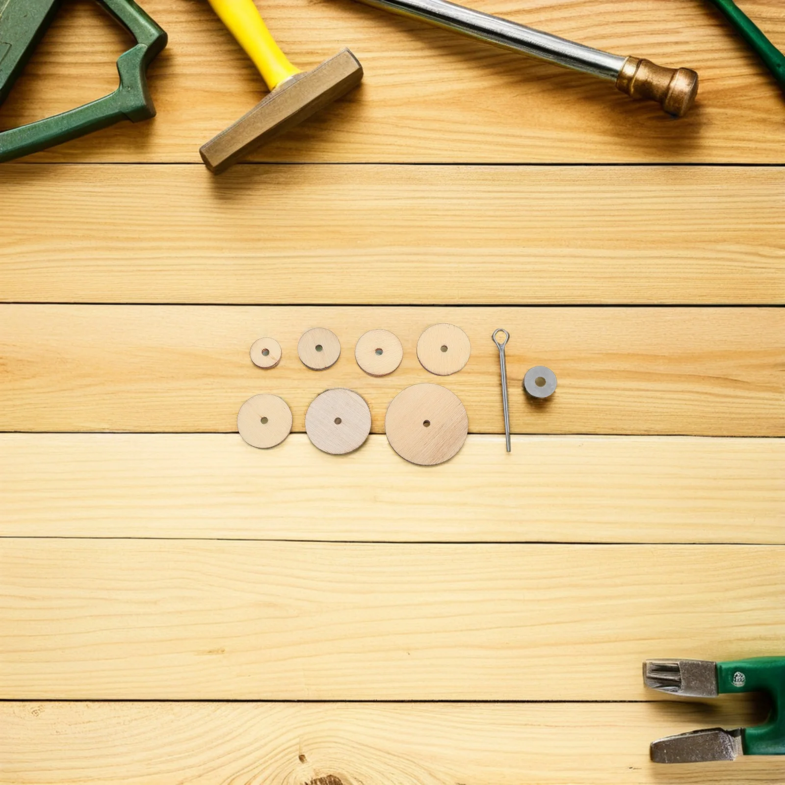 

1Set Bear Joints Movable Cotter Pin Fibreboard Discs for Wooden Animal Making DIY Craft Accessories Safety Flexible Rotation