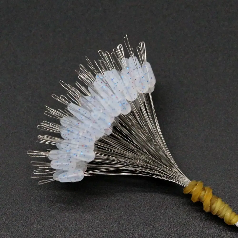 

300 шт., аксессуары для лески, рыболовный поплавок, стопор, принадлежности для рыбалки, поплавок, резиновая фасоль, мягкие прозрачные космические бобы