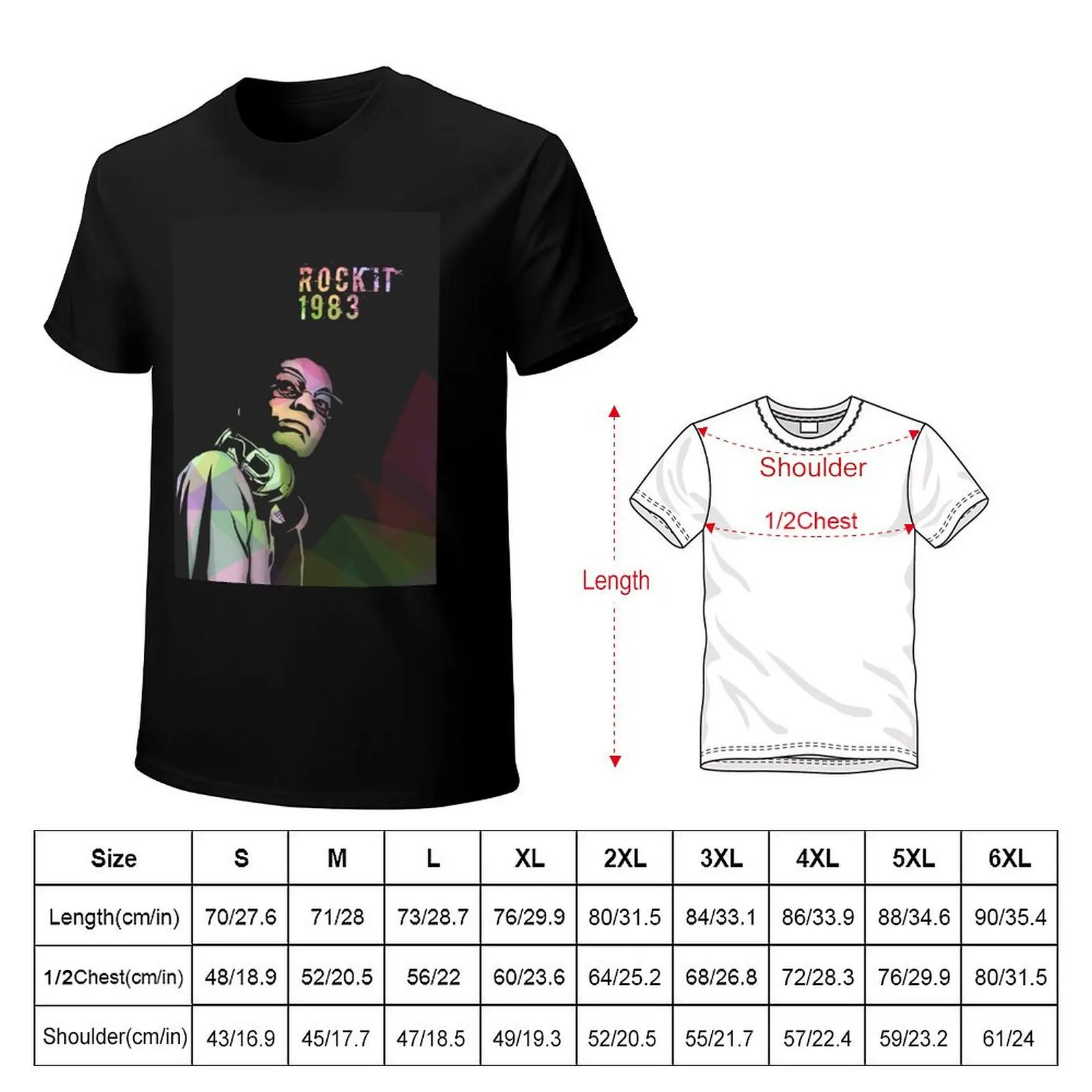 HERBIE HANCOCK ROCKIT 1983 T-Shirt Anti-Perspiration Workout Top