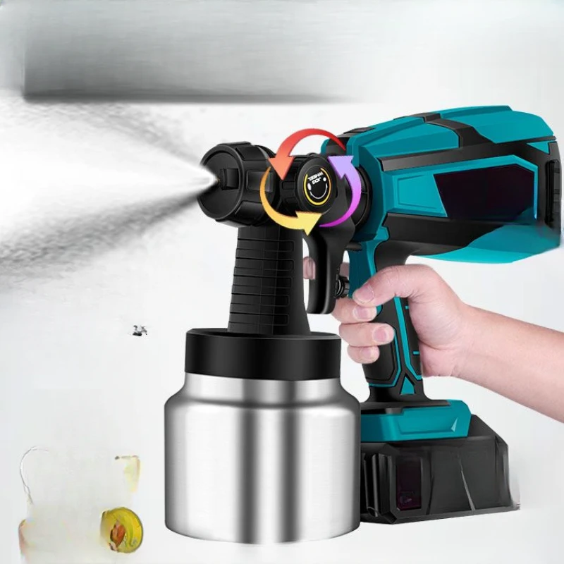 

Electric Paint Spray Gun, Paint Spray Gun, Latex Paint Spraying Tools, Household Spraying Machine, Lithium High Atomization