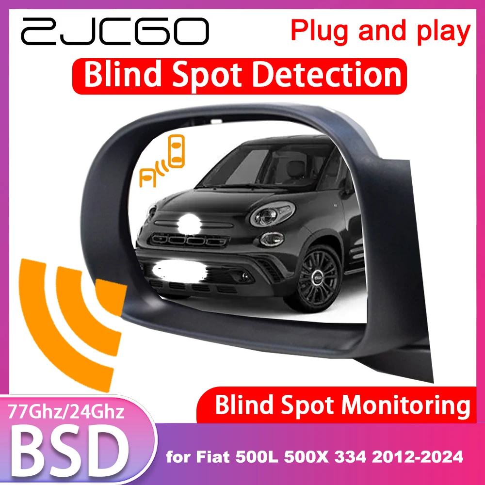 for Fiat 500L 500X 334 2012-2024 OEM Blind Spot Detection Monitoring Warning Lane Assist System 77GHz Radar Detector Plug & Play