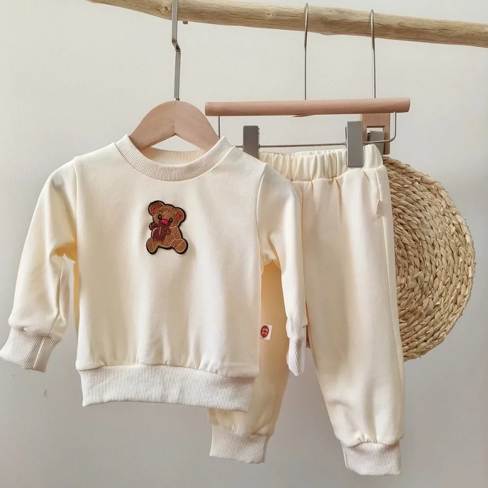 New Arrival: Infant Boys' Spring/Autumn Casual Sportswear Set, Baby Boys' Leisure Outfit with Top and Pants 2-Piece Set