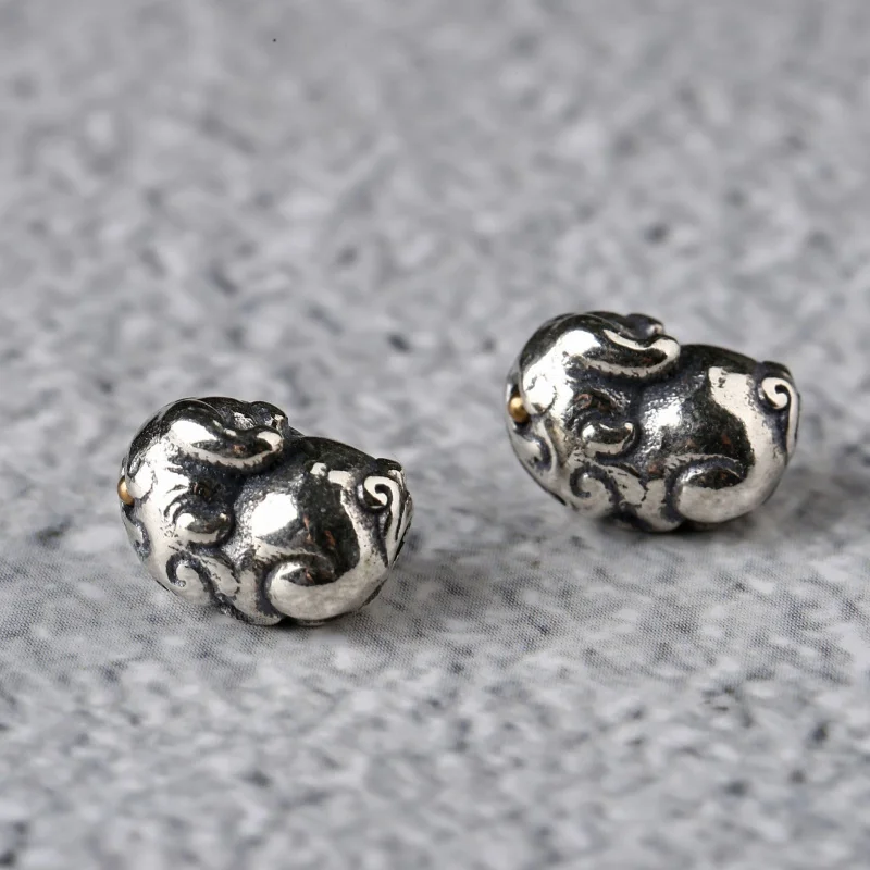 S925 Silver Lucky Pixiu Charm Bead European Jewelry