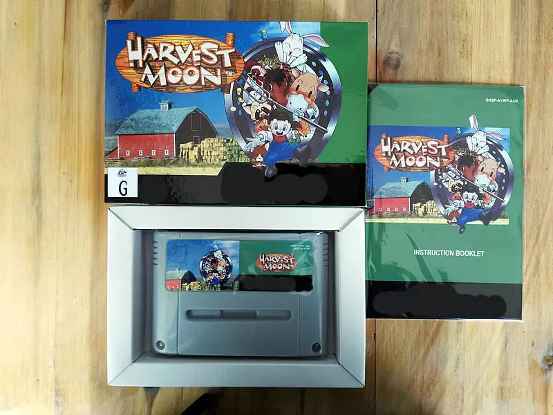 

16Bit Games ** Harvest Moon ( Australia PAL Version!! Box+Manual+Cartridge!! )