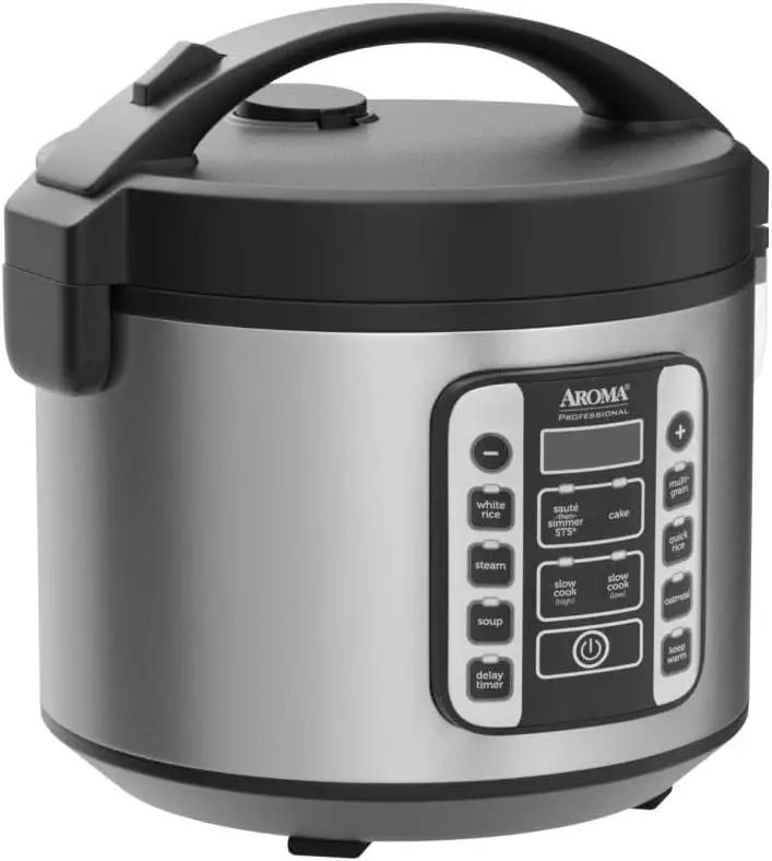 Professional 20-Cup (Cooked) / 5Qt. Digital Rice Cooker, Steamer, and Slow Cooker Pot with 10 Smart Cooking Modes