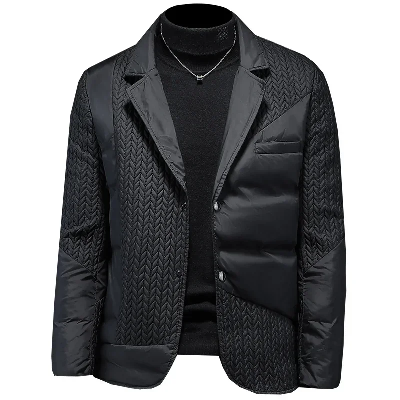 BATMO 2023 new arrival winter 90% white duck down jackets men,mens warm thicked blazer, 9321