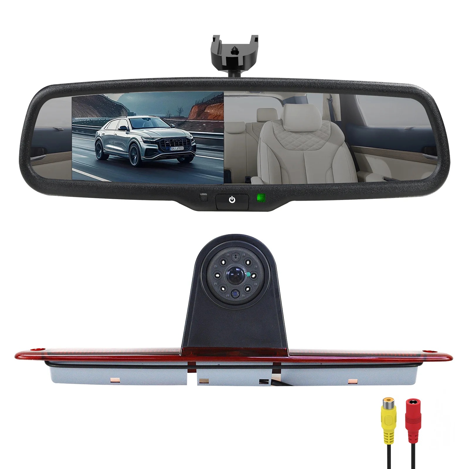 

AHD 720P 3rd Brake Light Backup OEM Windscreen Fitted Rear Reversing Camera Kit 4.3" Monitor for Mercedes Sprinter & VW Crafter