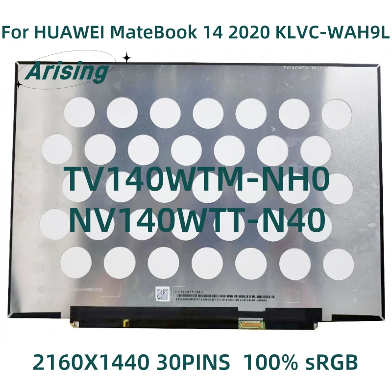 

TV140WTM-NH0 NV140WTT-N40 for HUAWEI MateBook 14 2020 KLVC-WAH9L Display Panel
