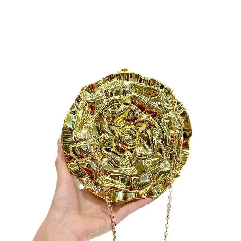 

Luxury Designer Evening Clutch Acrylic Women Handbags Niche Banquet Shoulder Bag Golden Wedding Purses Party Tote Ladies