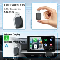 Adaptador USB Inalámbrico Compacto para CarPlay y Android Auto, Actualización de Cableado a Inalámbrico, Fácil Instalación, Conexión Automática, Compatible con el 98% de los Modelos