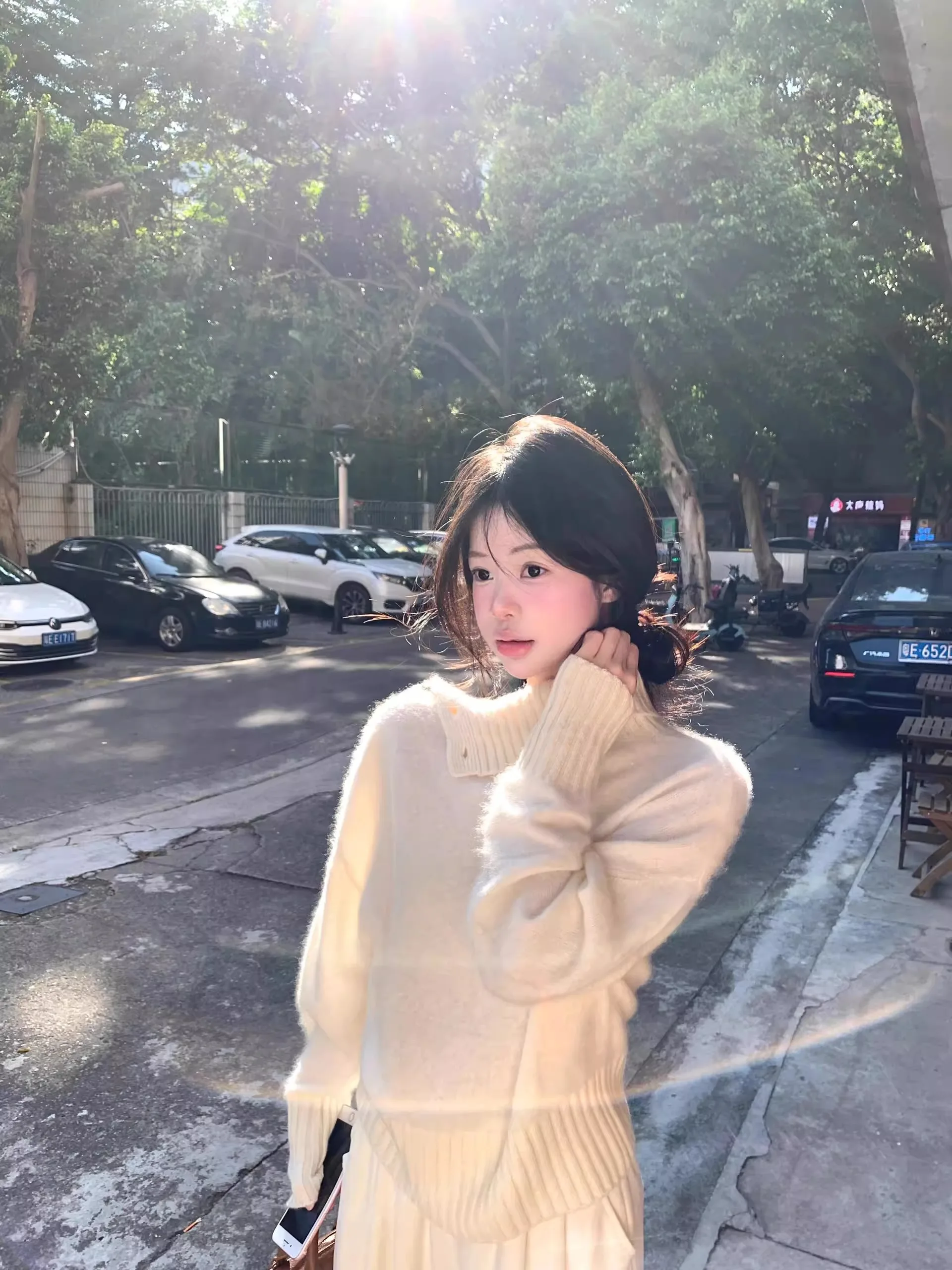 

Sweaters Jumpers Pullovers Women Gold Lambswool French Style Café Meeting Classic Elegant Autumn Winter Warm Traditional Chic