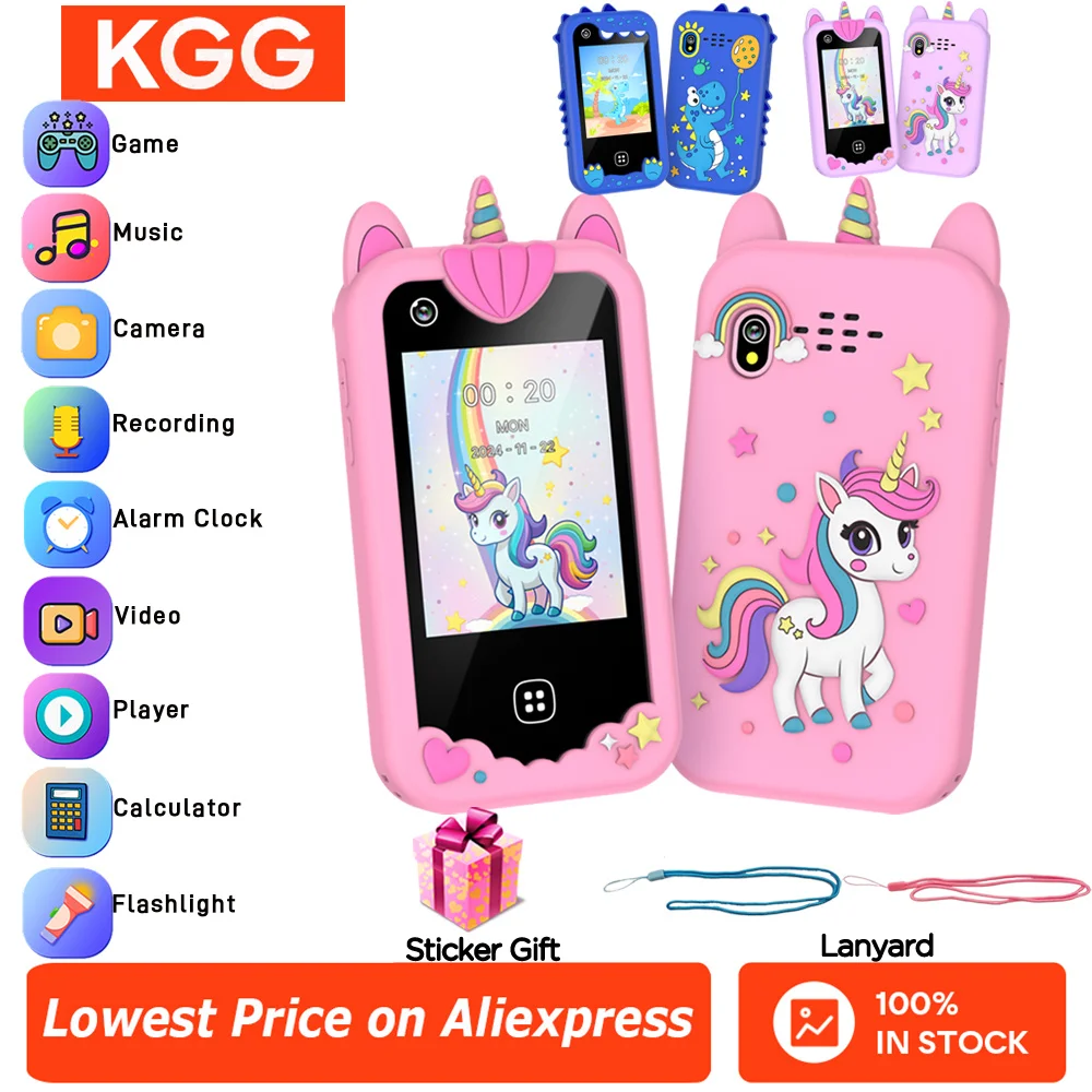 

2.8 inch TouchScreen Digital Camera Toys Children Smart Phone Toys for Boys Girl Phone Toys Music Player Christmas Birthday Gift