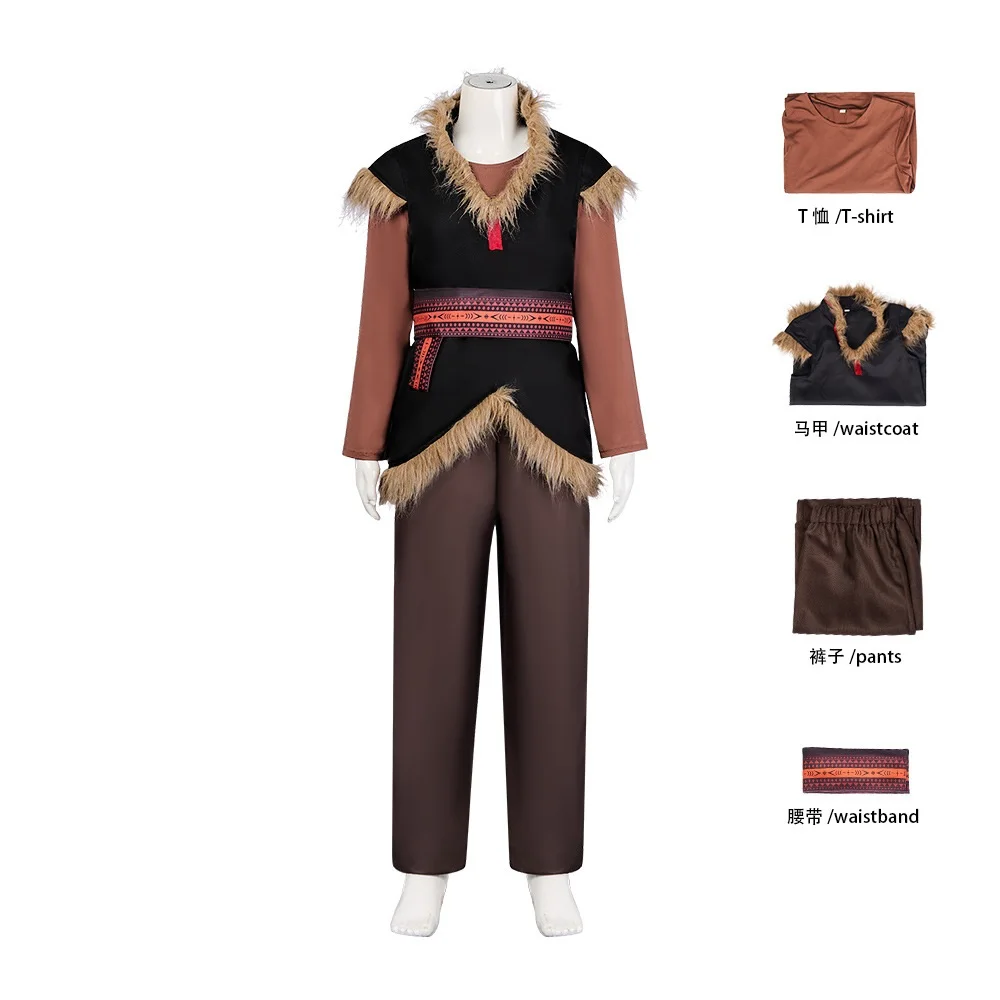

Anime Kristoff Cosplay Costume Halloween Disguise Anna Man Carnival Cosplay Kristoff Customized Clothes