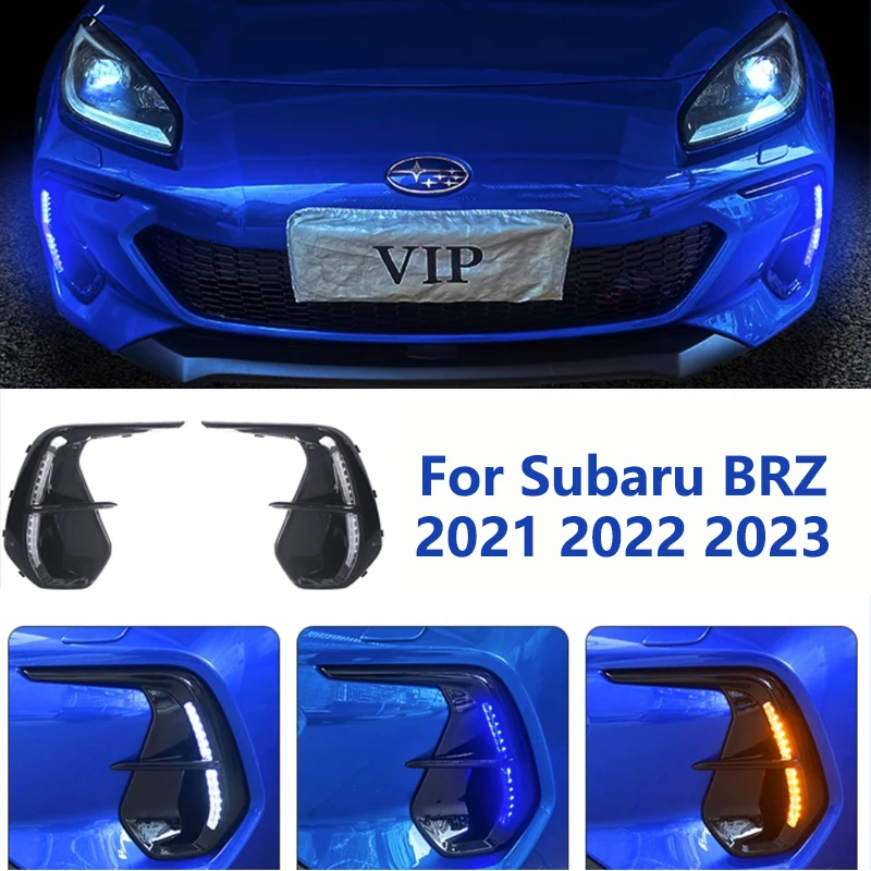 Daytime Light For Subaru BRZ 2021 2022 2023 3 Kind of mode Running Lights LED Daylight Fog Lamp Turn Signal