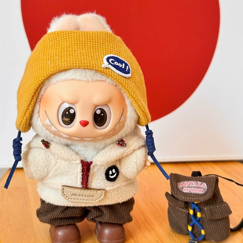 

Для 15 17 см кукла Лабу, зимний пуховый жилет с джинсами, флисовая толстовка, полная одежда, пуховики, лазерная лыжная одежда, одежда Ropa