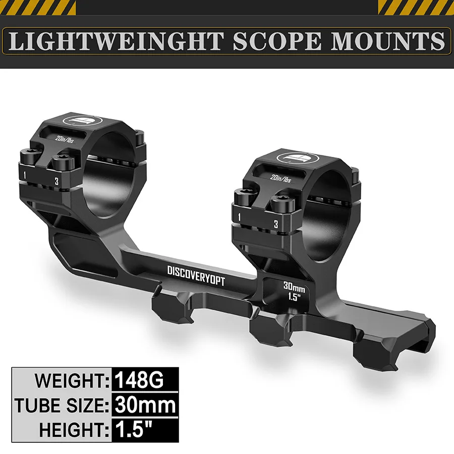 

Rigid Precision Scope Mount,0 MOA Scope Mount, 30mm or 34mm Cantilever Mount, 1.93inch or 1.5inch Scope Mount, Picatinny Scope M