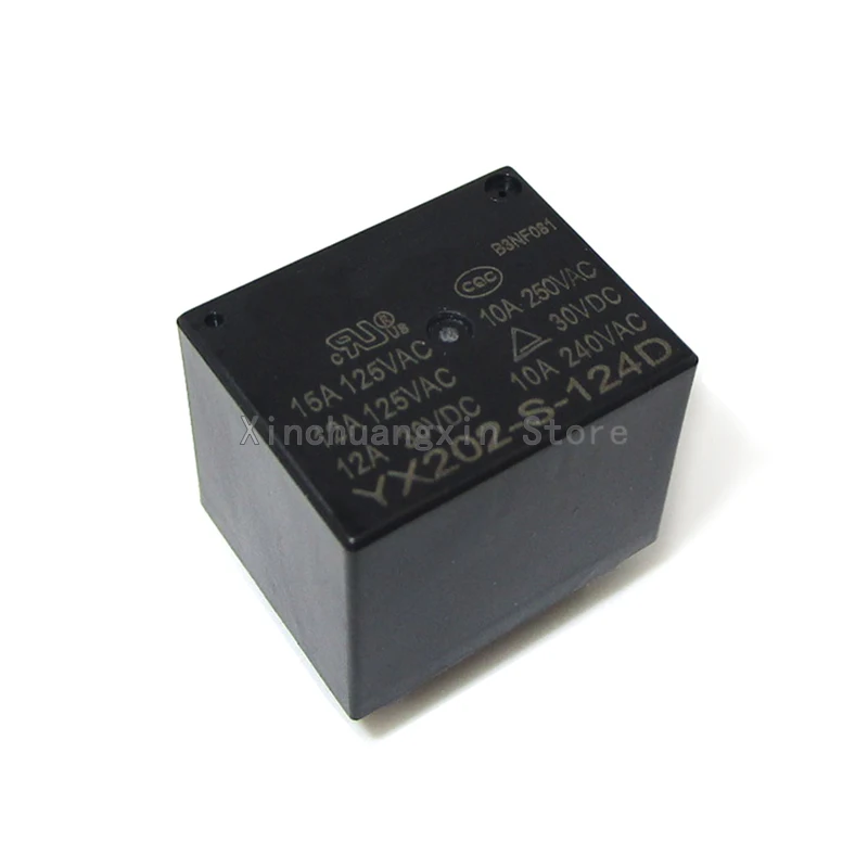 Original YX202-S-124D 15A24VDC 5 pin set of normally open appliance power electromagnetic relays