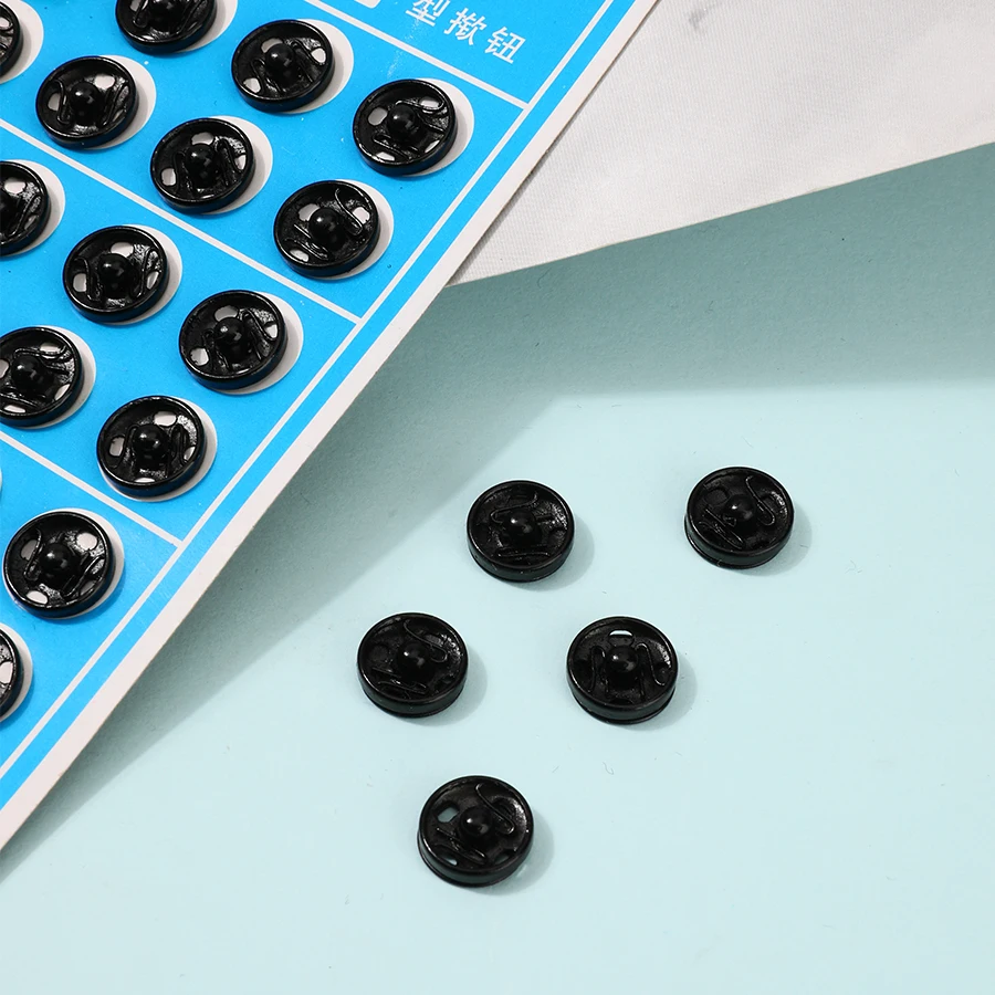 

50PCS Press Buttons Sew on Snap Buttons 10MM Metal Snap Fastener Buttons Press Button for DIY Clothing Sewing Accessories
