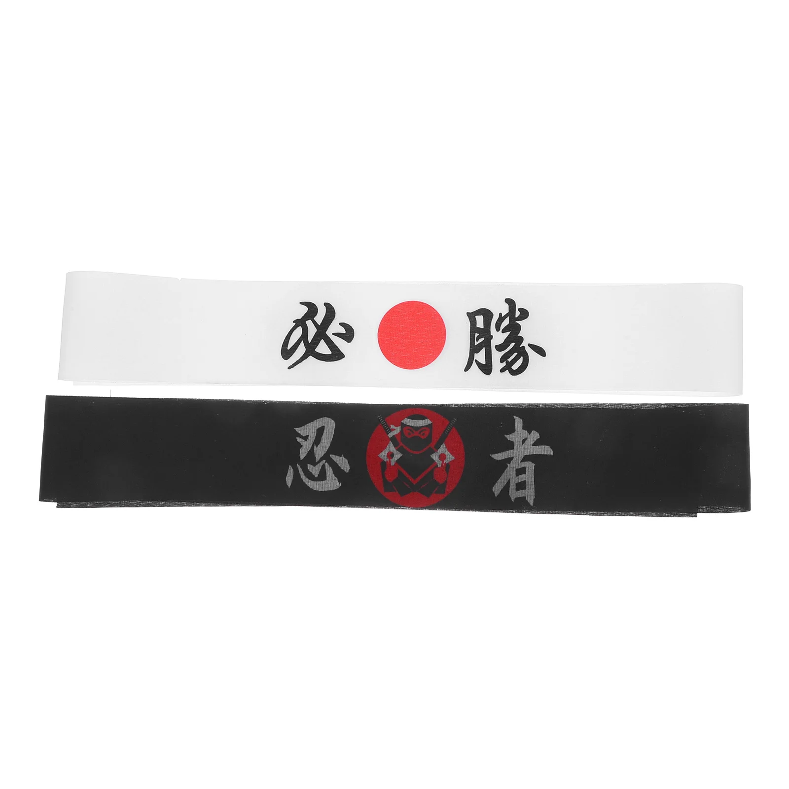 

2pcs Japanese Ninja Headband Samurai Hachimaki Wide Comfortable Headband For Men Women Karate Cooking