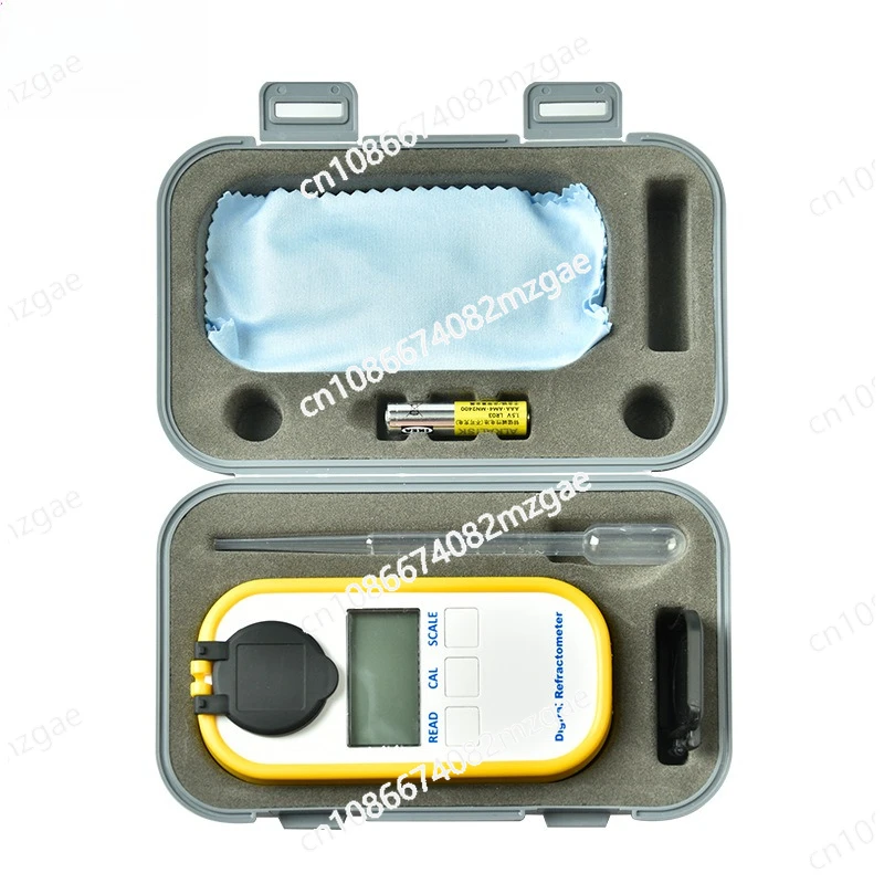 Digital Sugar Meter Refractometer for Fruit Brix Measurement, Portable and Easy to Carry Professional Sugar Content Tester