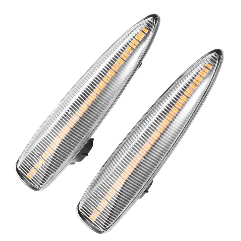 LED Side Marker Sequential Blinkers Dynamic Turn Signal Indicators For Lexus Lx450d LX570 Is F 81730-50100 Transparent