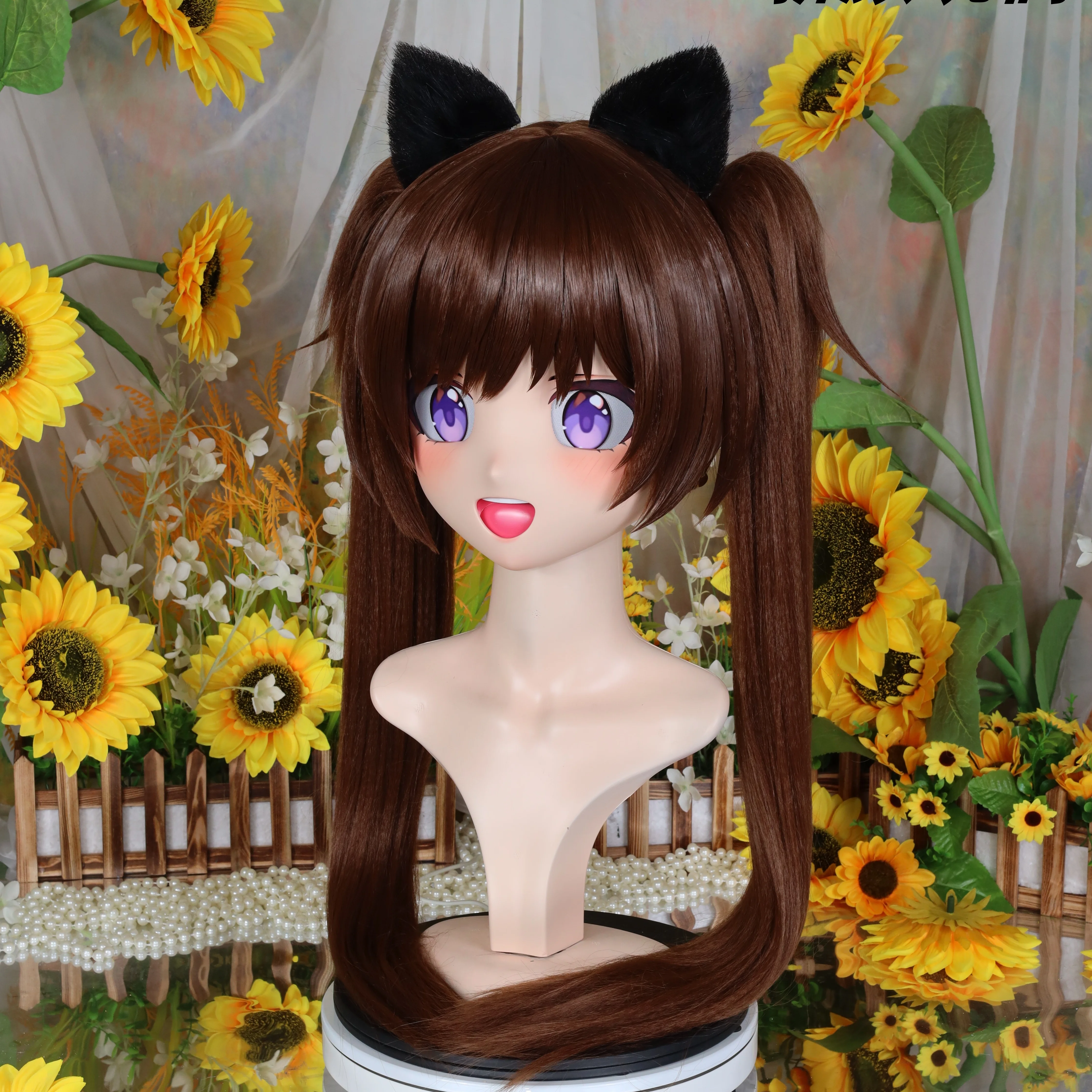 Kigurumi Shizuko NFD 풀 헤드 잠금 코스프레 헤드 쉘 소품 의상 애니메이션 게임