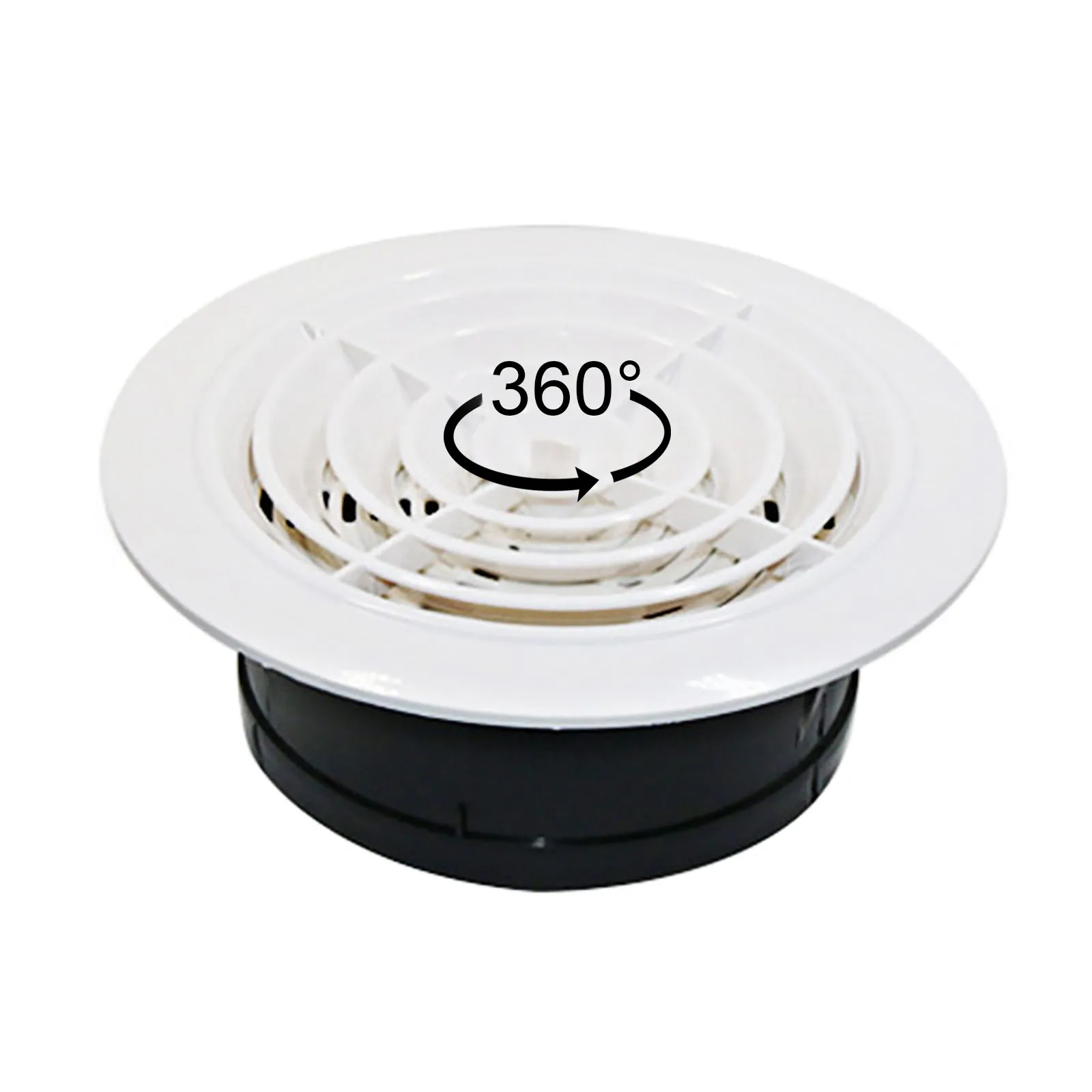 Round Air Vent Louver Grille Cover Outlet Adjustable Exhaust Vent Ducting Ventilation Grilles 75/100/125/150mm Air Vent Cover