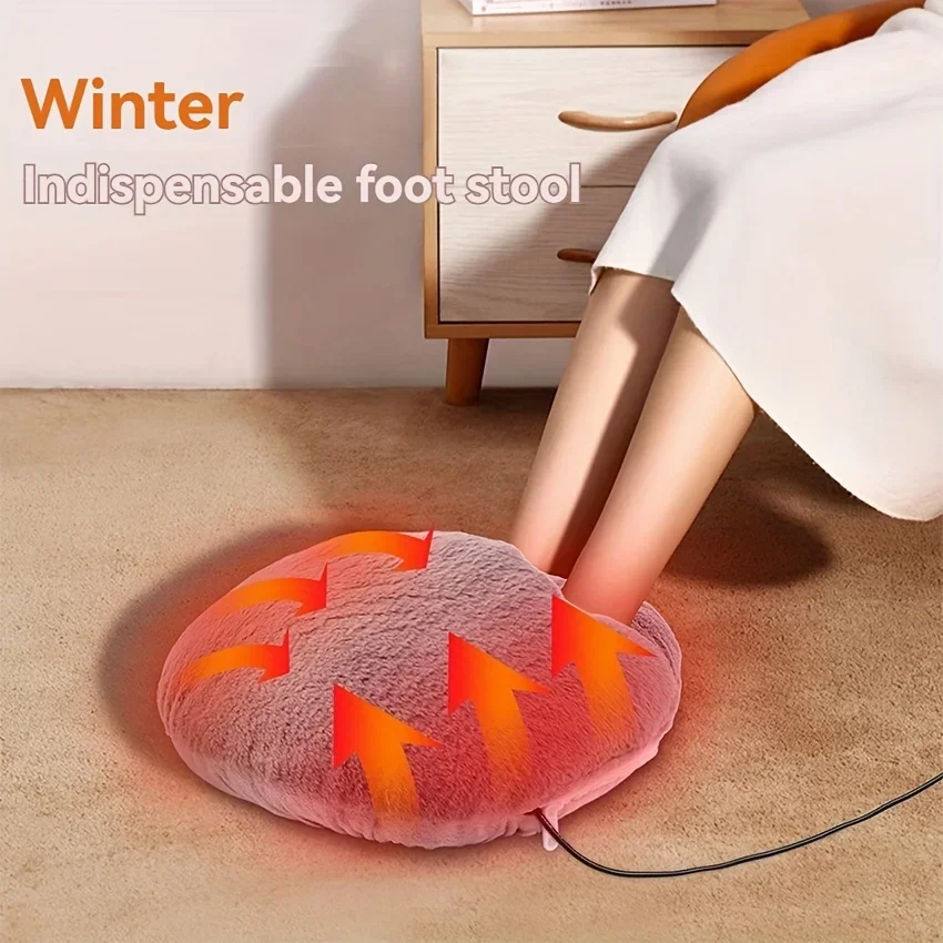 Aquecedor de pés com aquecimento elétrico USB com temperatura constante inverno ganso para baixo lavável aquecedor de pés de inverno para quarto e casa