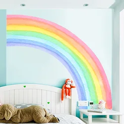 Huisdecoratie Regenboog Muursticker Woonkamer Slaapkamer Kinderkamer Decoratie Zelfklevende Pvc Graffiti Sticker Woonaccessoires