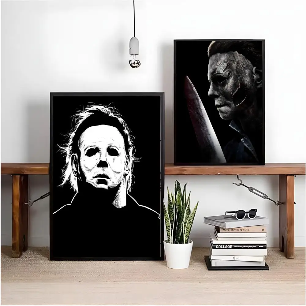 M-michael Myers Moive Poster Poster HD Art Sticky Wall Waterproof Home Living Room Bedroom Aesthetic Decoration