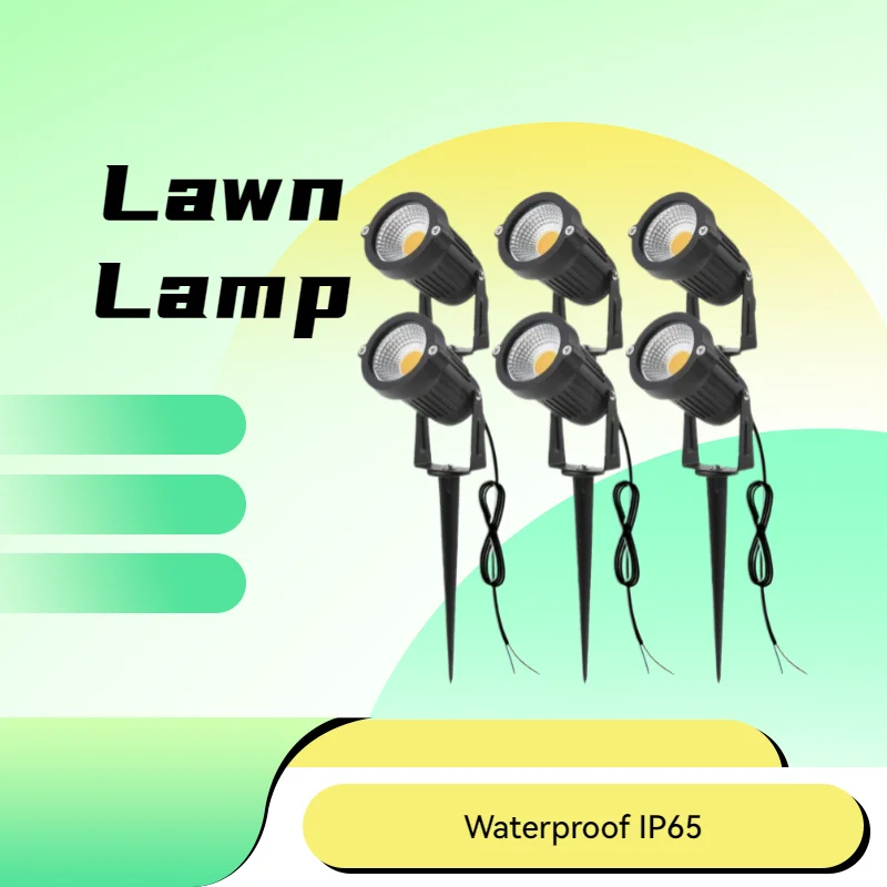 

Spot Lights 5W 10W Spike Garden Decoration Lamp IP65 LED Lawn Light with 110-1 Meter Wire for Outdoor Garden Decoration AC/DC12V