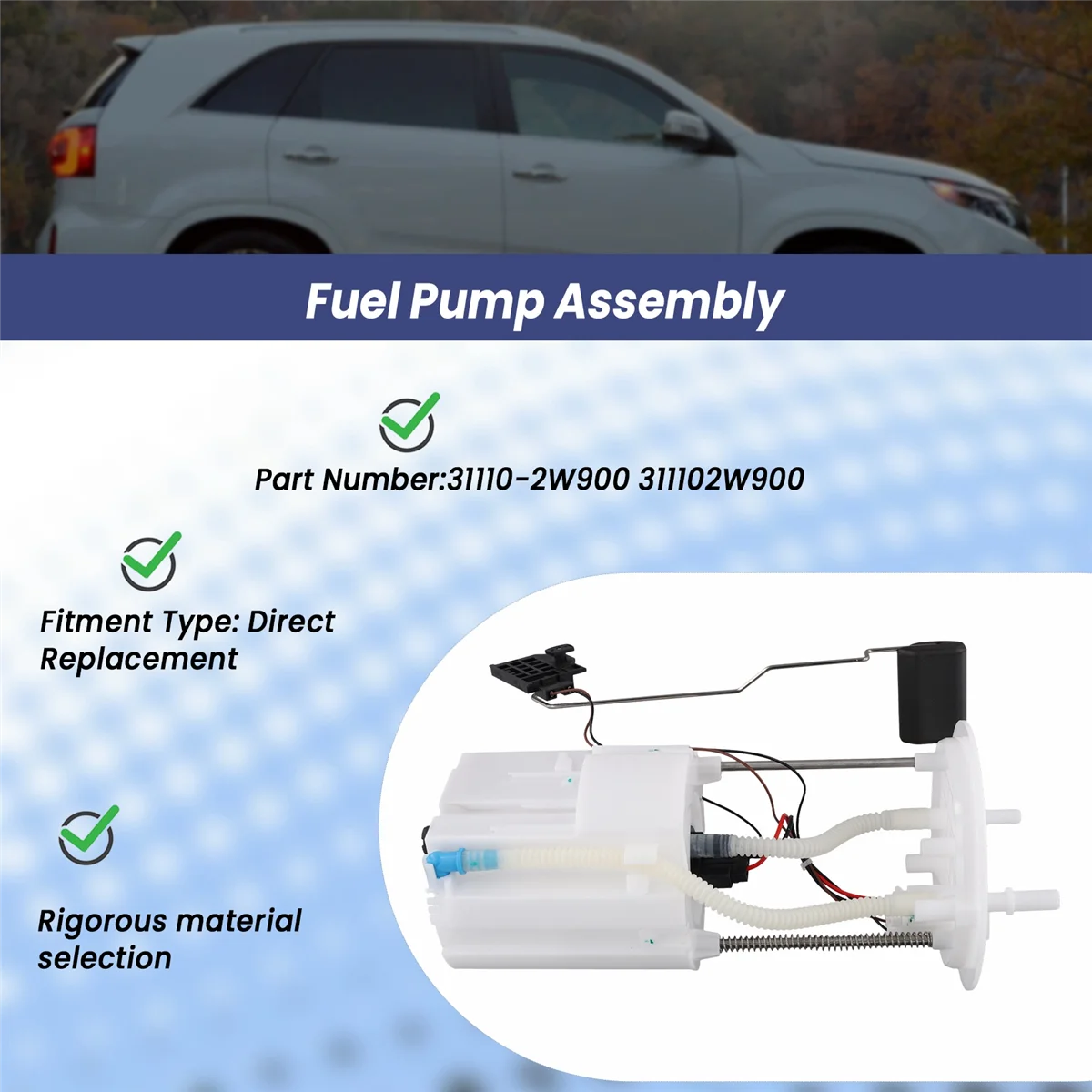 

31110-2W900 Car Fuel Pump Assembly for Hyundai San Hot Sale Santa Fe KIA Sorento