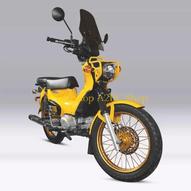 A2BC دراجات نارية المصباح الأمامي تقليم تزيين الطرف العلوي تغطية القصب غطاء الحواجب الشباك لـ ACC110 #3