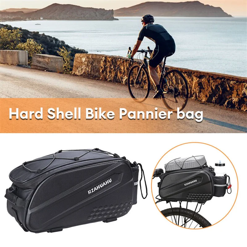 

10L Multifunctional Bicycle Rear Seat Bag Waterproof Cycling Bike Rack Trunk Cargo Bag Pannier Bag Handbag Shoulder Bag