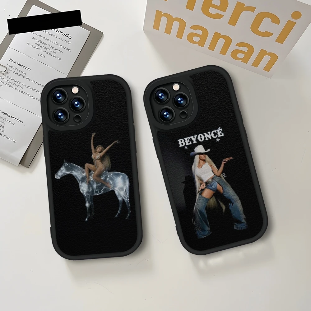 

Singer Beyonce Phone Case Silicone Soft Black For IPhone 14 15 13 12 11 Pro Max Mini Xs X Xr 7 8 Plus SE2020 Leather Coque