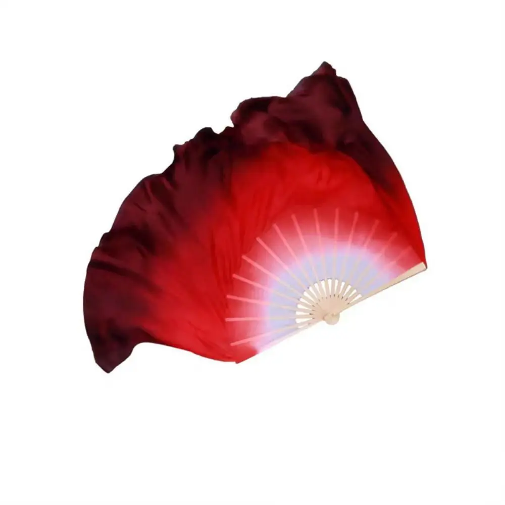 31 سنتيمتر الخيزران الصينية قصيرة الرقص الشرقي مروحة ملونة 10/20 سنتيمتر نصف دائرة الحرير الأطفال الخيزران المشجعين 10 أنماط اليد صبغ الكبار مروحة #5