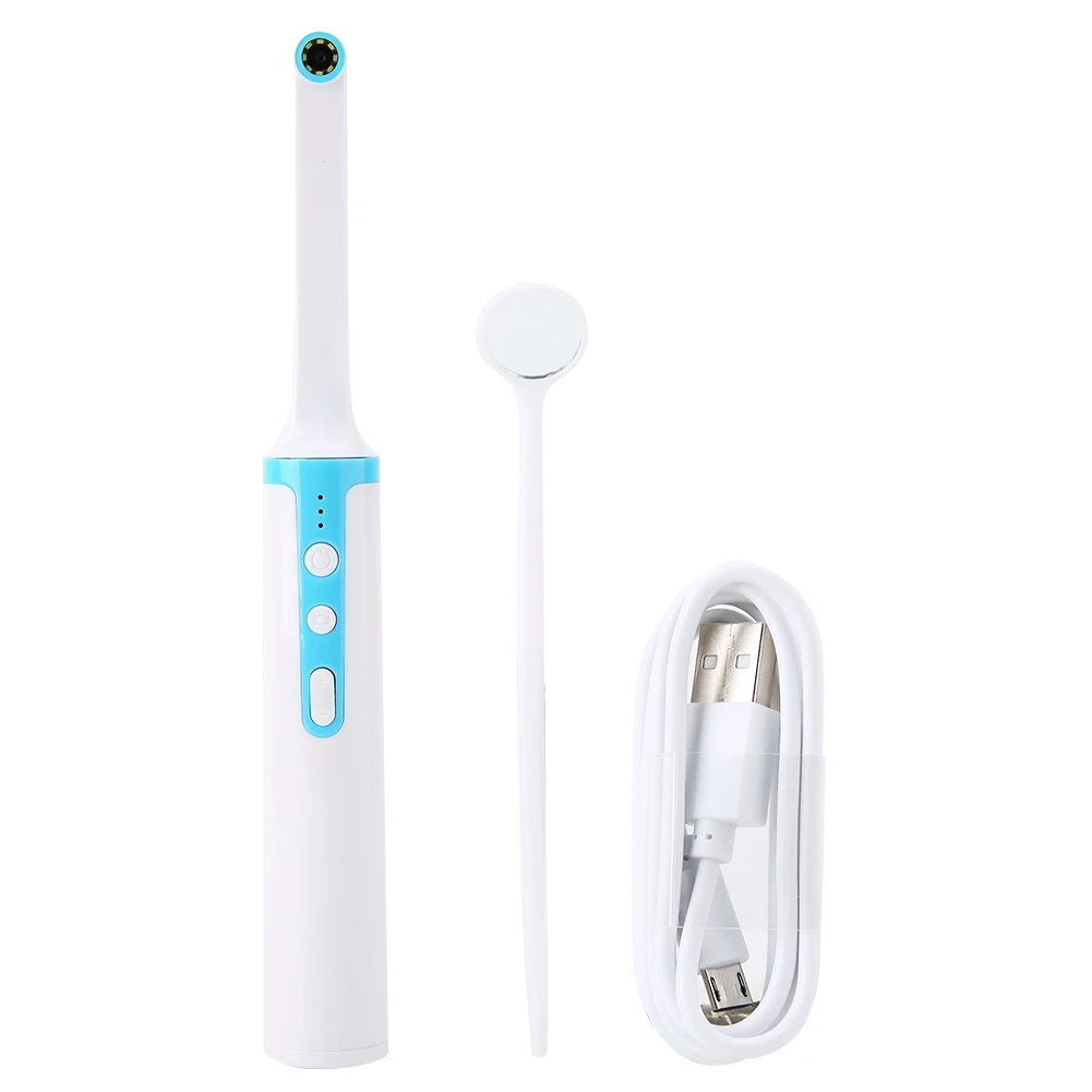 1080P 2MP High Definition Wireless WIFI Dental Intraoral Mirror 8 LED Waterproof Oral Mirror Built-in 800mAh Lithium Battery